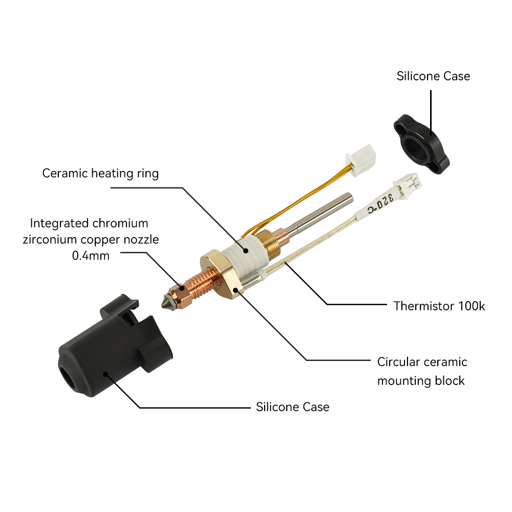 Hotend For Creality K1C K1 MAX - High Flow Ceramic Hotend review and price