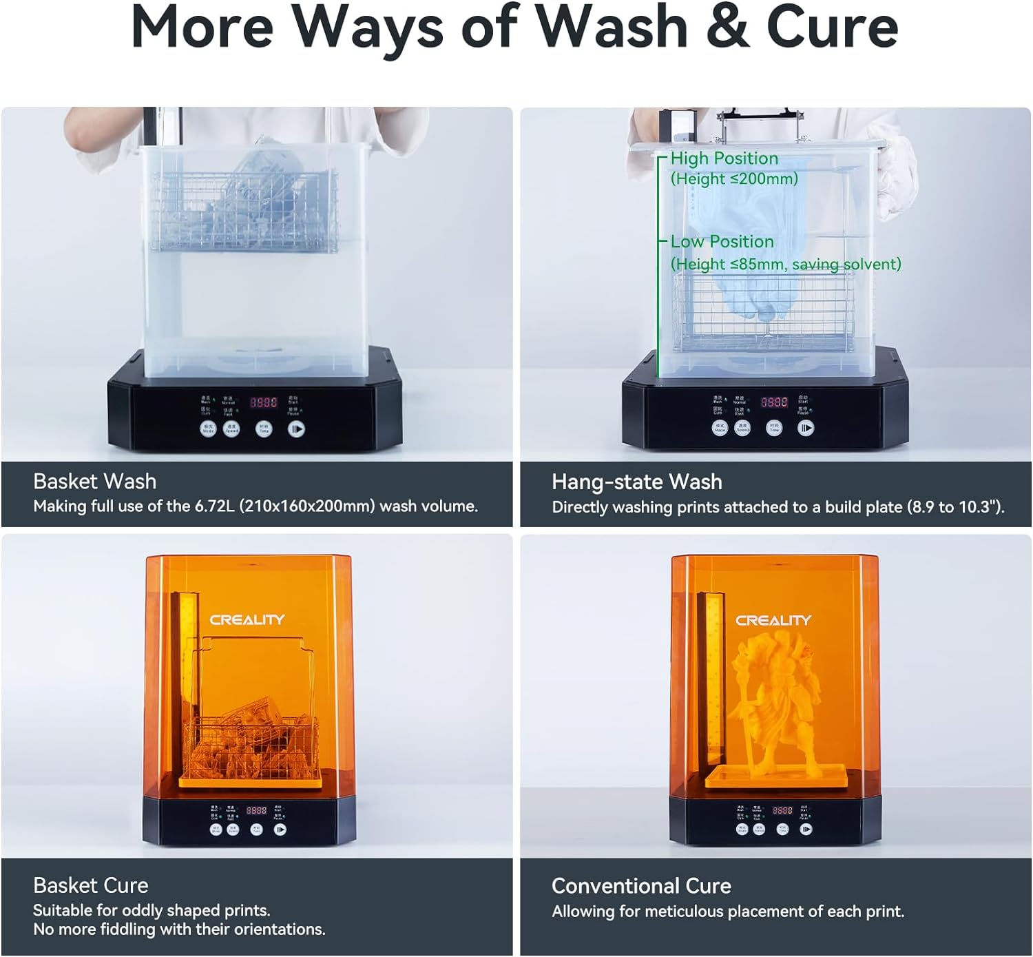 CREALITY UW-03 3D Printer Resi - Large Resin Wash And Cure Station review and price