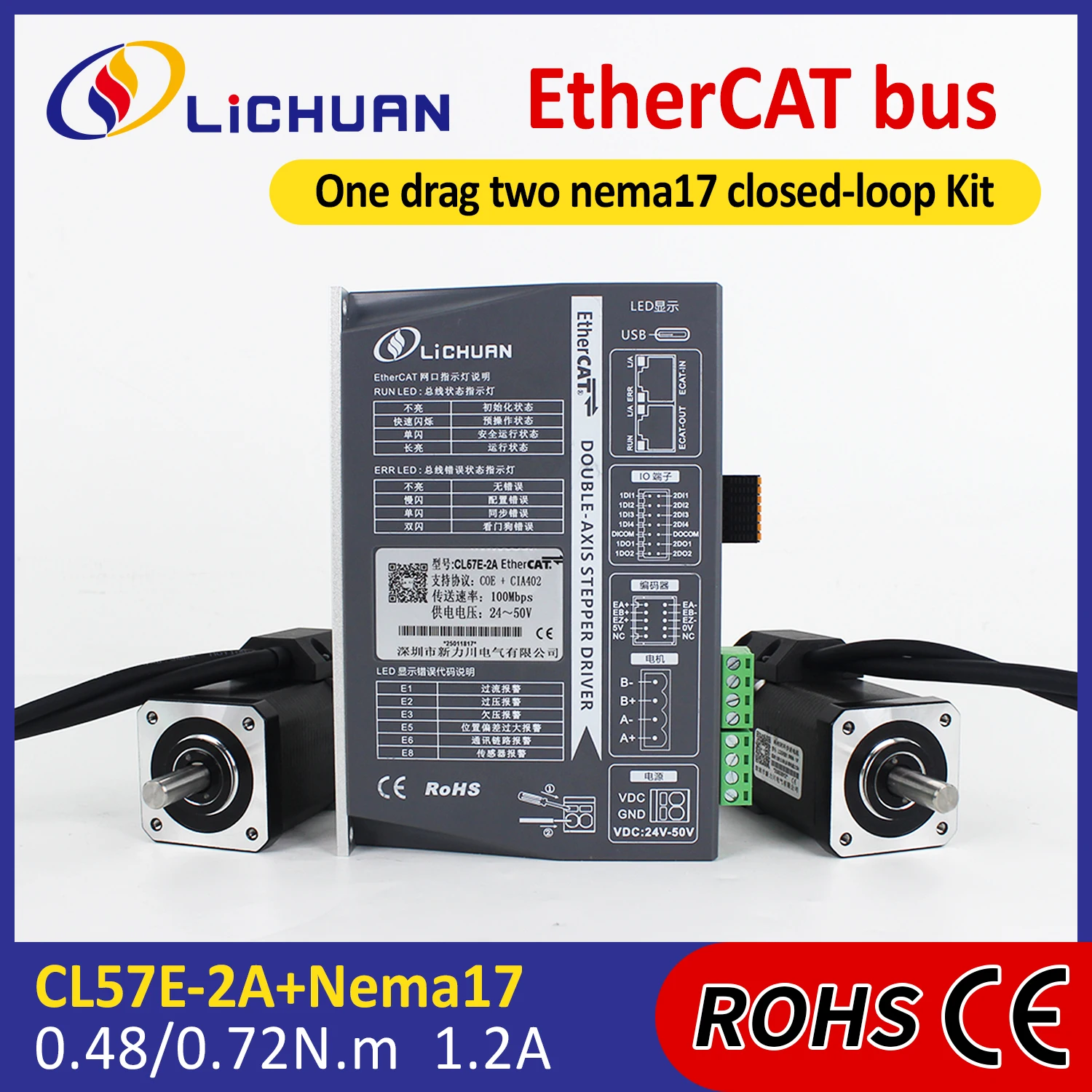 2026 Lichuan DC24V~50V 1.2A 10 - Closed Loop Stepper Motor Nema 17 review and price